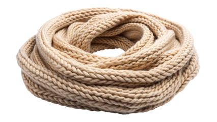 rope coil isolated on white