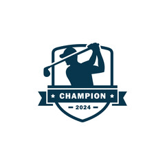 Golf logo vector template illustration