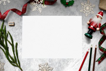 Christmas holiday card png mockup