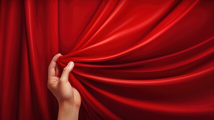 red curtain