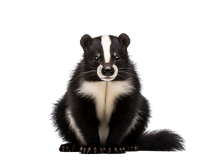 a black and white animal