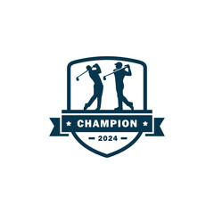 Golf logo vector template illustration