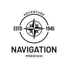 compass logo, icon, symbol design template