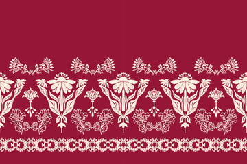 Motifs Ikat floral paisley embroidery floral. ikat ethnic Saree Sarong oriental pattern traditional.Ikat embroidery style abstract embroidery design for texture,fabric,clothing,wrapping,decoration