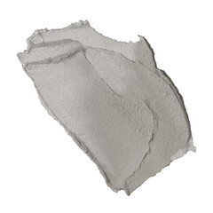 Png smeared wet cement texture element in gray tone