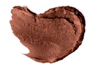 Png brown cream smear design element texture