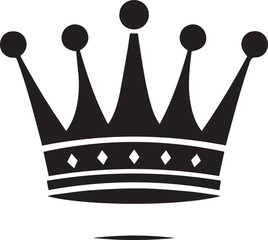 crown silhouette vector illustration, Crown icon,