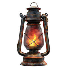 Lantern isolated white background, without shadow, single object, detailed, PNG dicut style.