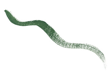 Green brush stroke png, diary sticker, collage element, transparent background