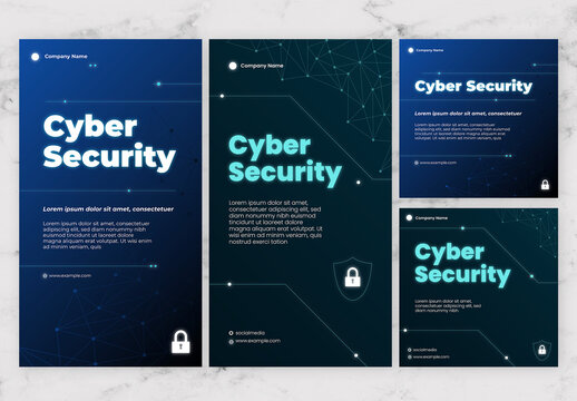 Blue And Green Gradient Clean Story & Post