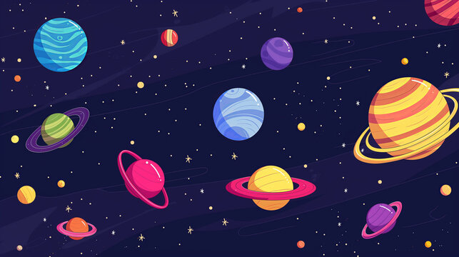 Fototapeta Cosmic Journey Through the Galaxy ..