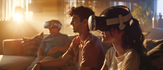 Obraz premium Virtual connections: Connecting realities