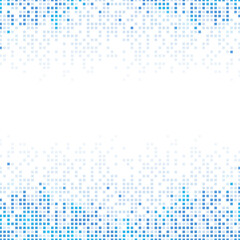 Blue abstract pixel rain png background