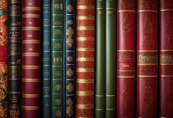 contemporary book display showcased vibrant textured background featuring rich colors intricate patterns visual appeal, books, literature, design, modern