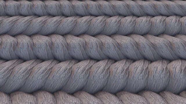 Various Coiled Rope Textures Suitable for Both Industrial and Nautical Applications. 4K 60 FPS Seamless Loop