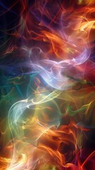 Obraz premium Abstract Colorful Smoke and Flame Pattern