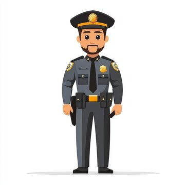 recommend clip art: Police Officer Illustration - Cartoon Character