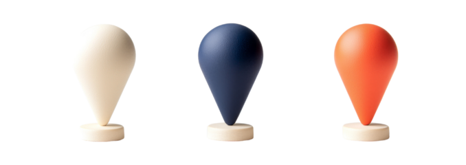 Address location pointer symbol isolated on transparent background