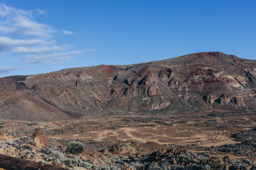 scenic view on volcano Pico del Teide, Mount Teide National Park, Tenerife, Canary Islands