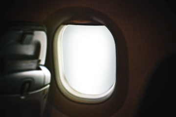 Plane window png frame, transparent design