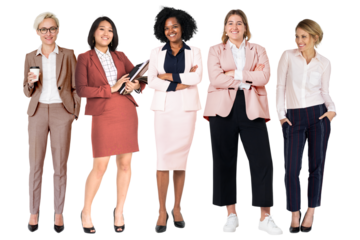 Successful business women png sticker, transparent background