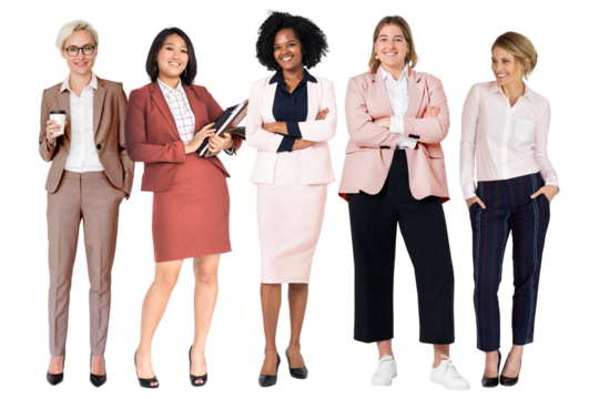 Successful business women png sticker, transparent background