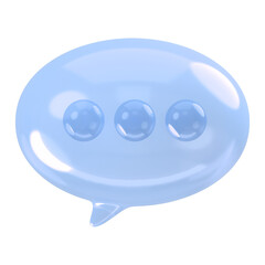 Speech bubble icon  png sticker, transparent background