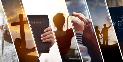 Christian Religion concept background. card design template.	
