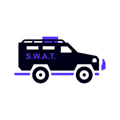 Transport flat icon, square shape