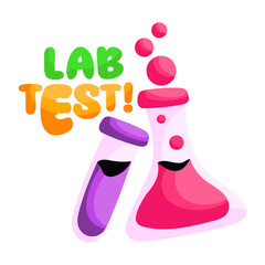 An editable design sticker of experiment

