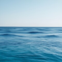 Serene Blue Sea Background