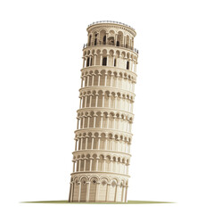 PNG Leaning tower of Pisa in a simple illustration