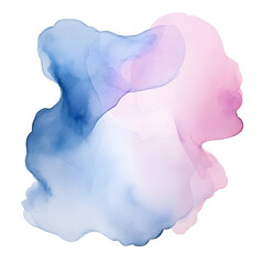 Soft and Ethereal Watercolor Gradient with Pastel Hues on White Background
