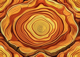 Textured Wood Grain Patterns Natural Warm Orange Yellow Colors