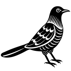 Vector Art of Cuckoo Bird: Detailed Illustration for Graphic Design