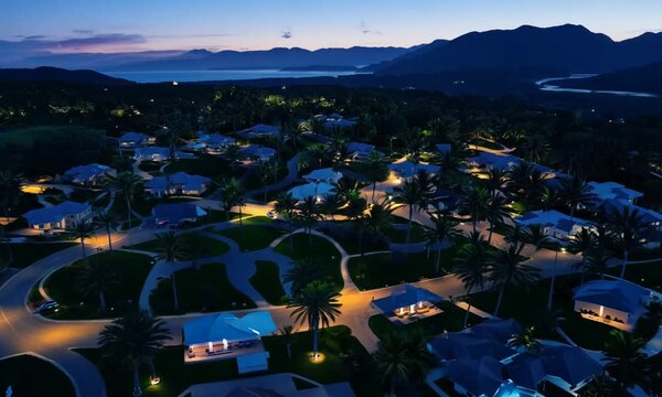 Drone's Eye View: Hawaii Loa Ridge by Night