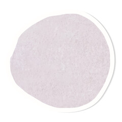 Pastel purple round badge sticker transparent png