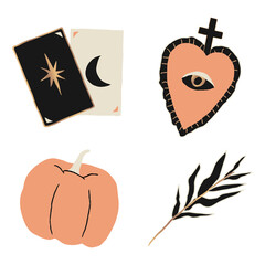 Magic witchcraft clipart png illustrations hand drawn mixed