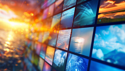 Weather Forecast Banner Design with Icons