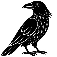 Vector Art of Raven: High-Quality Illustration for Graphic Design