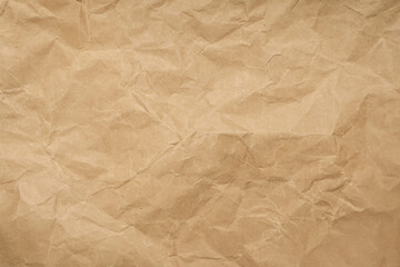 Vintage Crumpled Brown Paper Texture