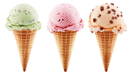 Colorful summer ice cream