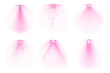 Pink light effect set