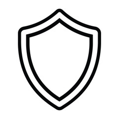 Sheild silhouette vector.