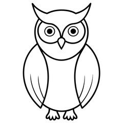 Vector Art of Owl - High-Quality Graphic Design Illustration