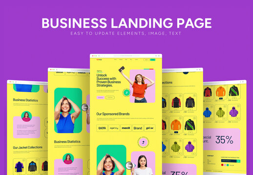 Business Landing Page UI Template