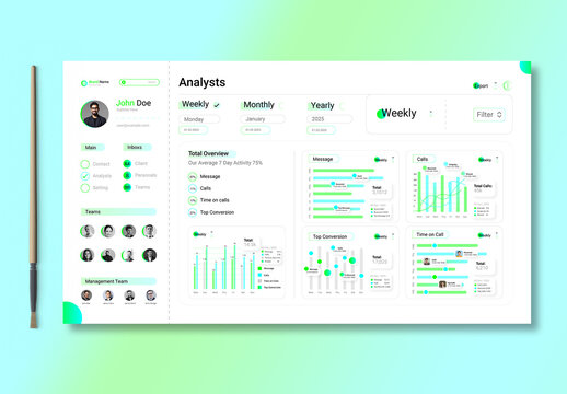 Analysts Dashboard Layout