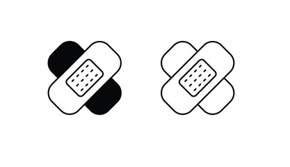 Bandage icon design with white background stock illustration