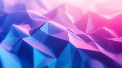 Abstract Low Poly Background with Vibrant Colors