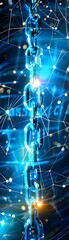 Chain Link Network Security Concept.